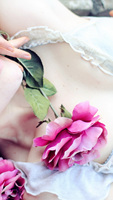로맨틱한 장미 모양의 레이스로 이루어진 가랑이 오픈 바디 스타킹 LA8750 가품구별법
